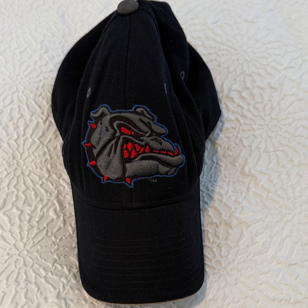 Zephyr Black Cap with Red and Blue Embroidery. Gonzaga Bulldogs!  Vintage 1993.
